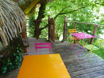 Terrasse - Cabane de Brocéliande